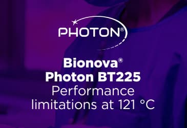 Bionova® Photon® BT225: Performance limitations at 121°C